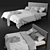 Cozy Dreams: Bed Set8 3D model small image 1