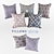 Decorative Interior Pillows - Set of 7 3D model small image 1