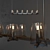 Modern Pauillac Linear Chandelier 3D model small image 1