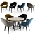 Saarinen Metal Executive Set 3D model small image 1