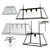 EICHHOLTZ Azure Chandeliers - Stylish Nickel and Bronze Finishes 3D model small image 1