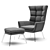 Luxury Comfort: Caliaitalia Jacob Armchair 3D model small image 2