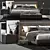 Luxury Minotti Andersen Bed Quilt 3D model small image 1