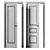 ProfilDoors X-Series: Elegant Interior Doors 3D model small image 3