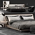 Luxurious Spencer Bed by Minotti - Complete Bedroom Set 3D model small image 1