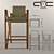 Modern Wooden Bar Armchair AS-14 3D model small image 2