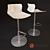 Sleek Modern Hightower Barstool 3D model small image 1