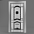 Classic Wooden Door 3D model small image 2