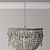 Anselme Chandelier - White & Gray 3D model small image 3