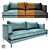 LaForma Vinny Modern Sofa 3D model small image 1