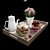 Rise & Dine: Luxe Breakfast Tray 3D model small image 2