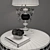 Elegant Decor Set: Lamp, Console, Plant 3D model small image 3