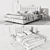 Poliform Arca Bedroom Set 3D model small image 3