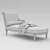Regal Louis XVI Style Couch 3D model small image 3