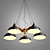 Coneca 3-Light Black Pendant 3D model small image 1