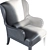 Veneta Stylish Chair & Ottoman 3D model small image 3