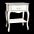 Classic Cavio Bedside Cabinet 3D model small image 2