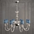 Venetian Glass Ball Chandelier 3D model small image 2