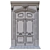 Title: Classic Swing Door | L-1600 H-3100 | 3D Max & OBJ 3D model small image 3