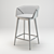 Lule Stylish Stool: Height 94cm, Width 56cm 3D model small image 2