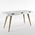 Scandi Retro Writing Table 3D model small image 1