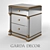 Golden Mirror Accent Cabinet 3D model small image 1