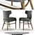 Elegant Ashford Dining Set 3D model small image 2