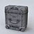 Sleek Aluminum Travel Bag 3D model small image 3