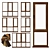 Versatile Aluminum Windows - 10 Designs, Easy to Customize 3D model small image 1