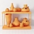 Pottery Shelf: Stylish and Functional 3D model small image 3