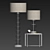 Jasmine Glass Lamp: Vintage Elegance for Every Room! 3D model small image 2