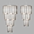 Elegant Gigi Chandelier L 3D model small image 1