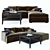 Stamford Three-Seater Sofa & City Coffee Table 3D model small image 1