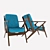 Modern Armchair: Functional Elegance 3D model small image 1