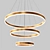 Elegant LED Ring Chandelier 3D model small image 1