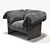 Luxurious Highline Armchair for Stylish Comfort 3D model small image 1