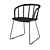 Contemporary Windsor Style Armchair 3D model small image 1