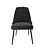 Modern Upholstered Dining Chair 3D model small image 2