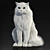 Turkish Angora 3D Model with Skeleton: Lifelike and Detailed 3D model small image 1