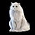 Turkish Angora 3D Model with Skeleton: Lifelike and Detailed 3D model small image 4