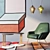 Luxury Design: cc-tapis Rugs, Foscarini Diesel Lamps, ASIA Leather Armchair 3D model small image 2