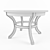 Elegant Round Wooden Dining Table 3D model small image 2