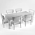 Bottega Veneta Meta Chair & Table Set 3D model small image 3