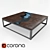 Natural Wood River Coffee Table 3D model small image 1