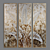 Golden Forest Wildlife Art 3D model small image 2