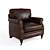 Gianno Leather Club Chair 3D model small image 1