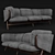 Elegant Stanley Sofa Set 3D model small image 1