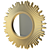 Sunlit Reflection: Golden Sun Mirror 3D model small image 1