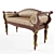 Elegant Florence-3 Banquette by KAVELIO 3D model small image 1