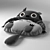 Cozy Totoro Bed 3D model small image 1